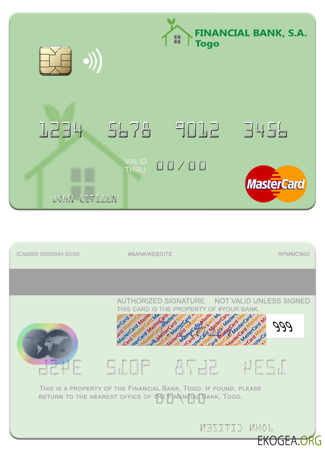 Carte Mastercard de la Banque Financière du Togo